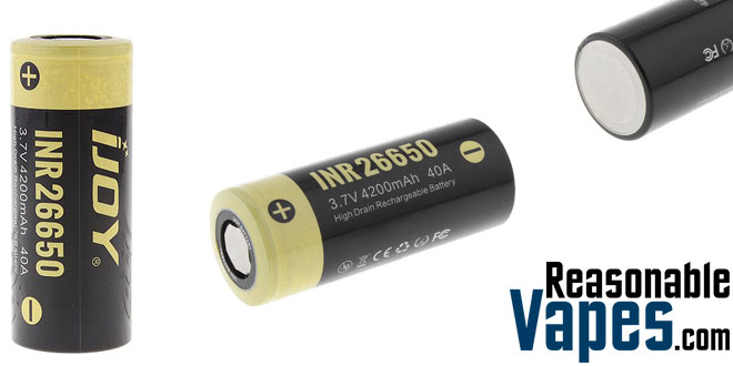 Authentic iJoy INR 26650 Batteries