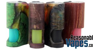 Authentic Arctic Dolphin Amber Stabilized Wood Squonk Mod